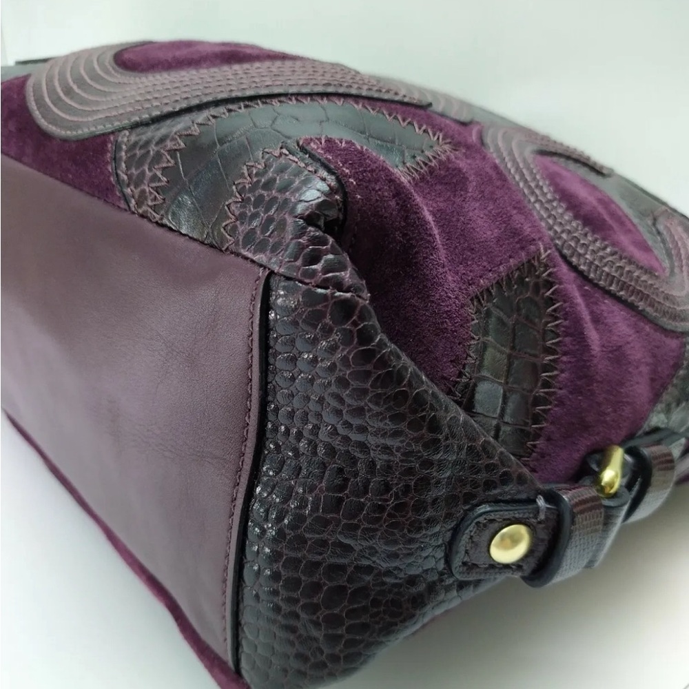 Coach Brooke  RARE Authentic
Patchwork Bag - Plum - Picture 10 of 12